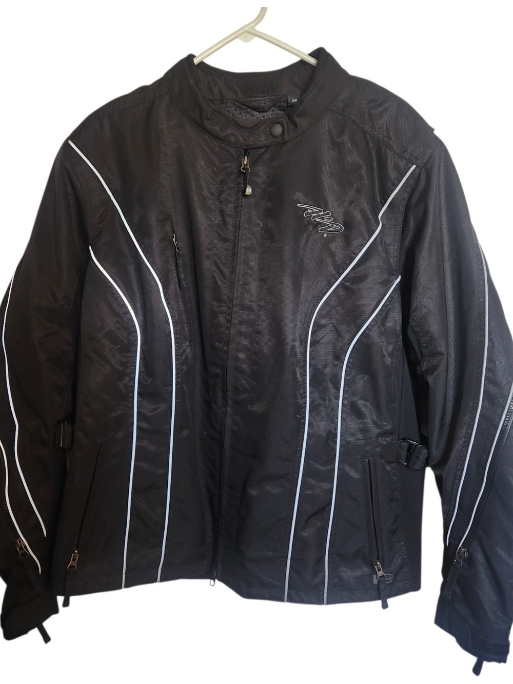 Womens Harley Davidson Nylon Relay RCS Jacket Size 3W Black-see Descrip 4 Sizing